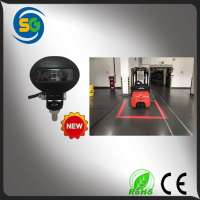 Hot sale high intensity Red zone warning light 10W Forklift Warning Lights 10-80V vehicle safely LED warning light